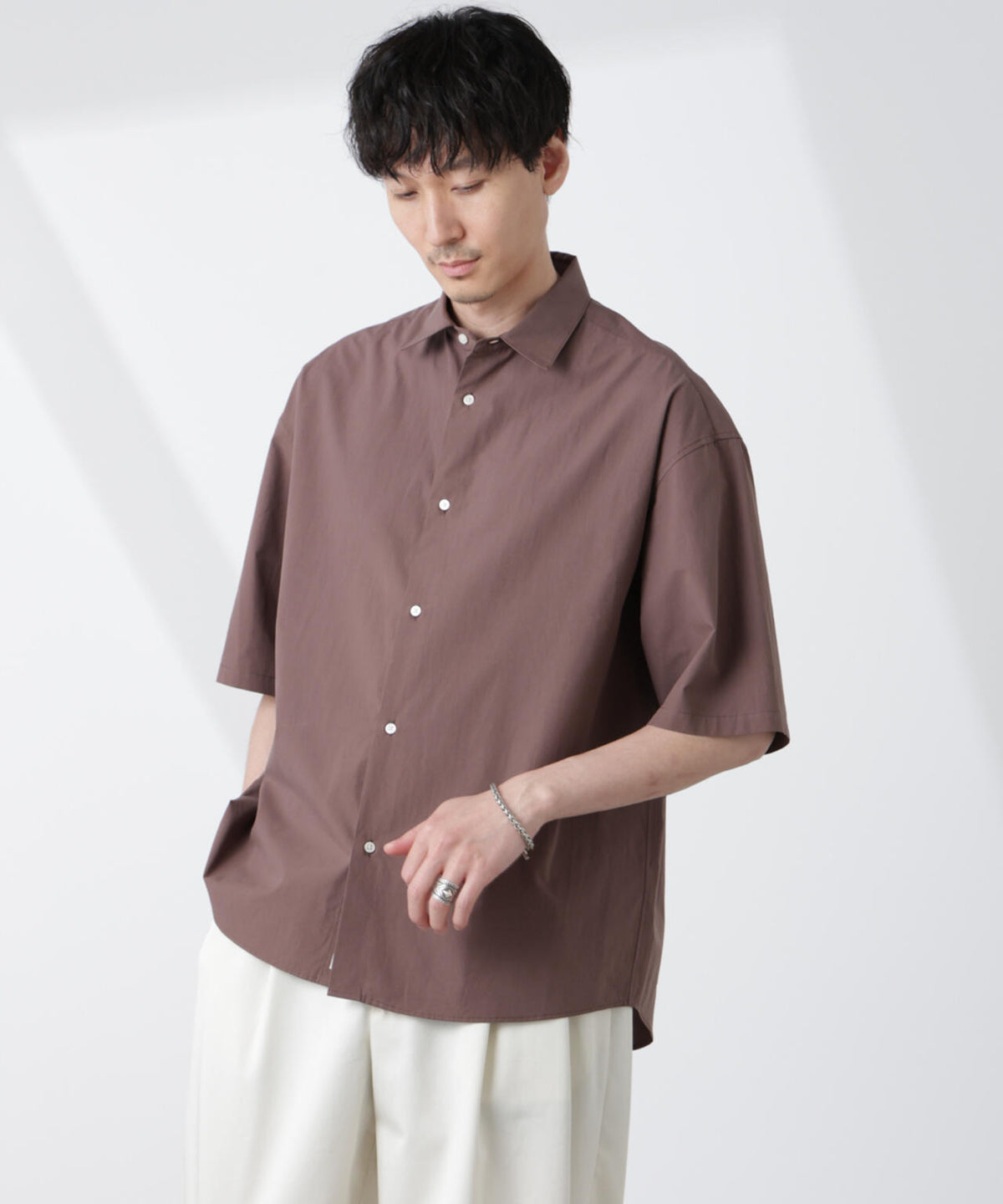 「大人のワイドシャツ」レギュラーカラー 半袖 6685121222