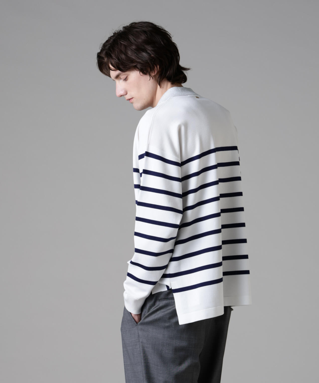 ｢ASSEMBLANC｣シルクブレンドヤーンバスクスキッパー 6685122212