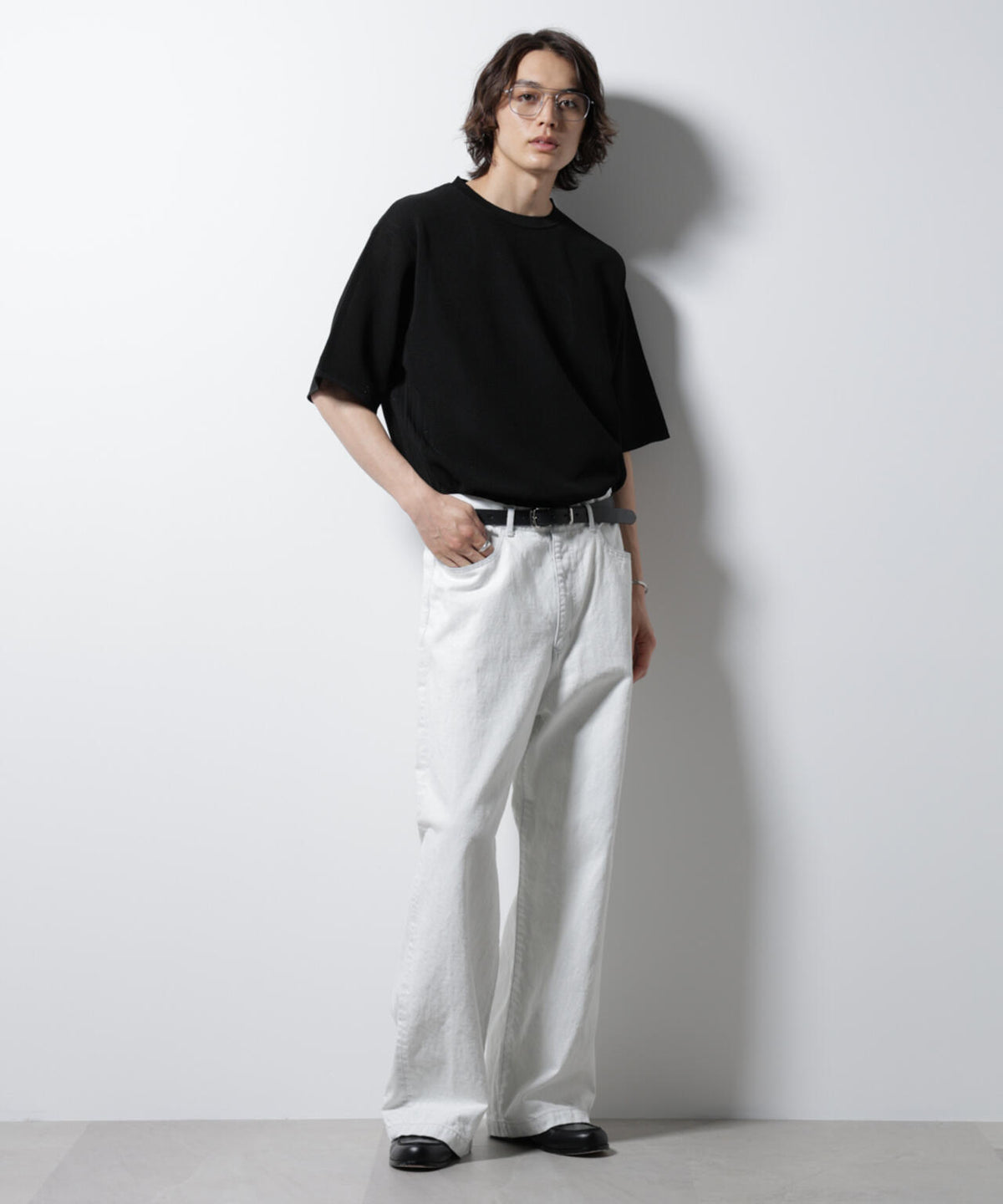 スポンディッシュ メッシュ クルーネックニットTEE 6685122219