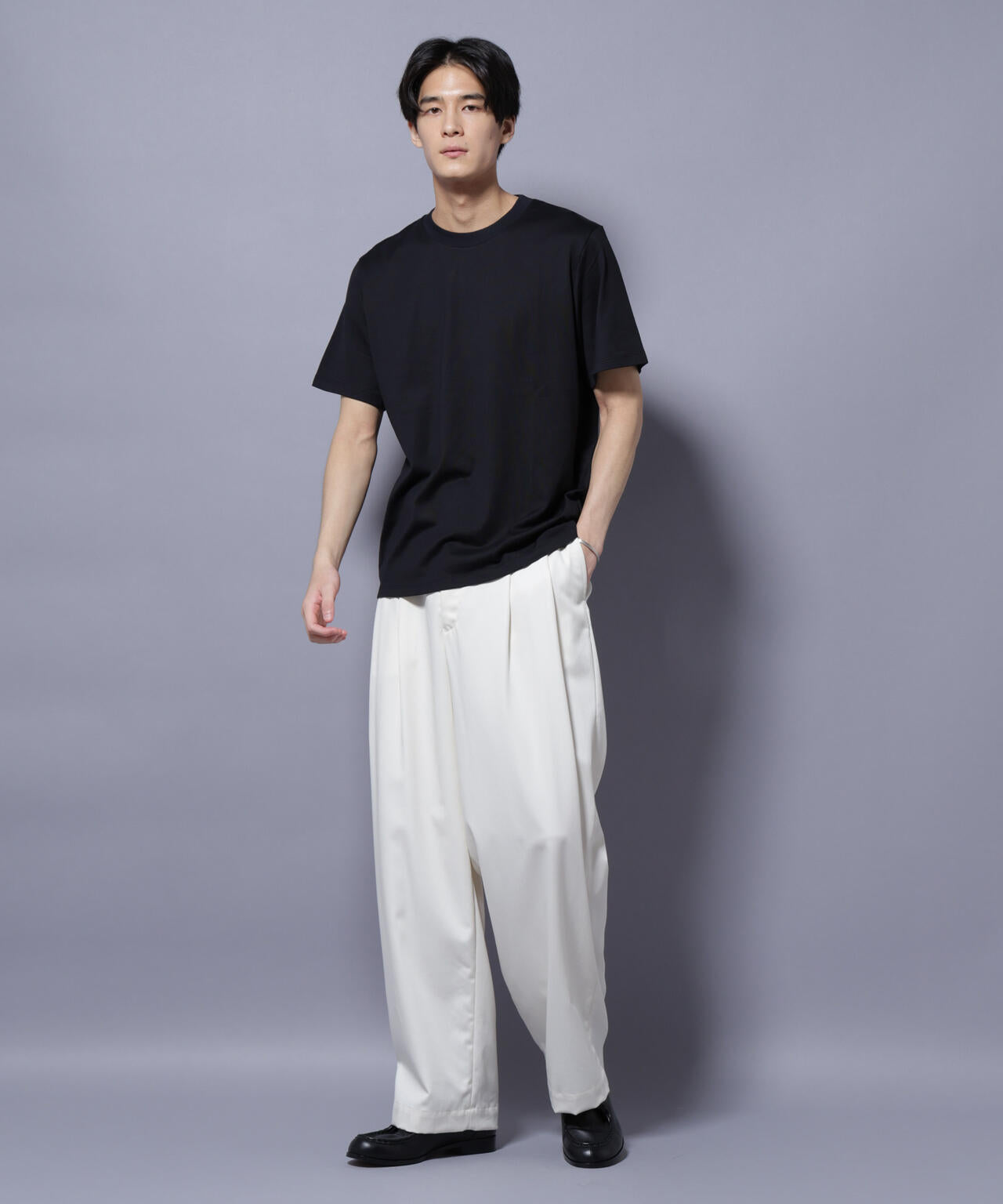 Anti Soaked(R) 汗染み防止 クルーネック レギュラーシルエットTシャツ 6685124202