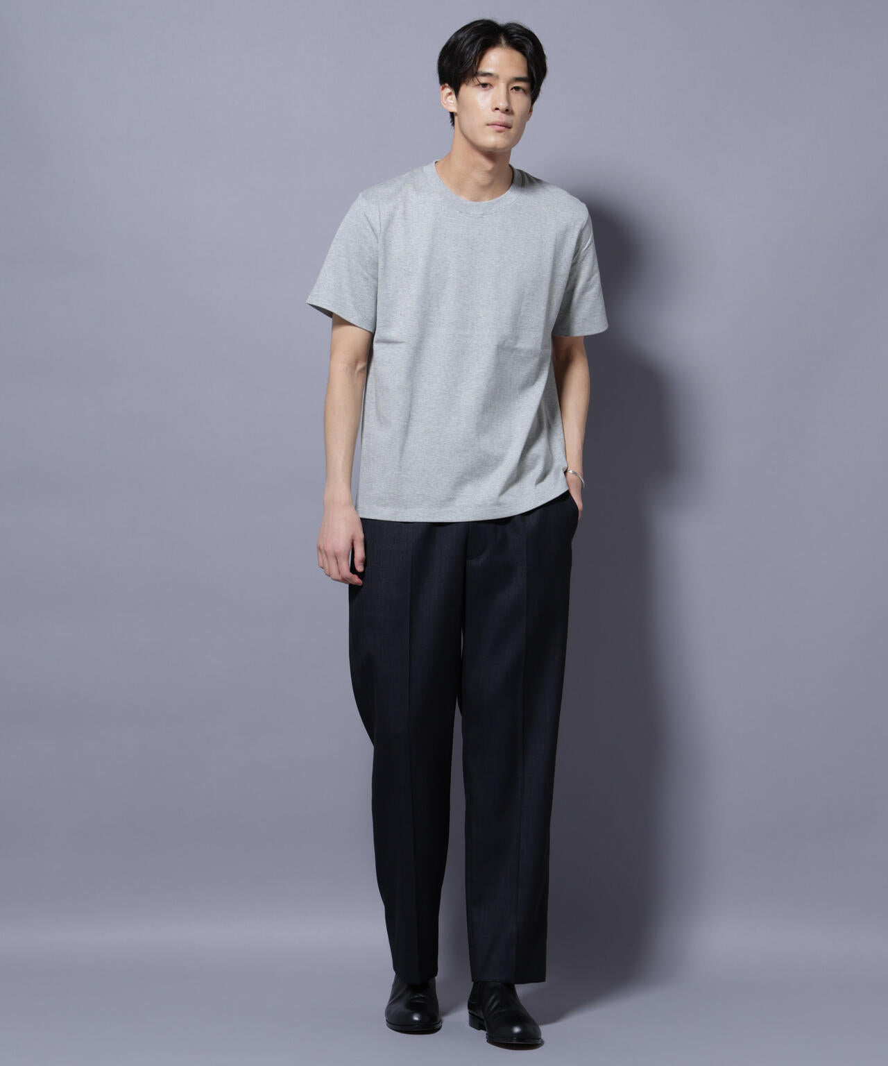 Anti Soaked(R) 汗染み防止 クルーネック レギュラーシルエットTシャツ 6685124202