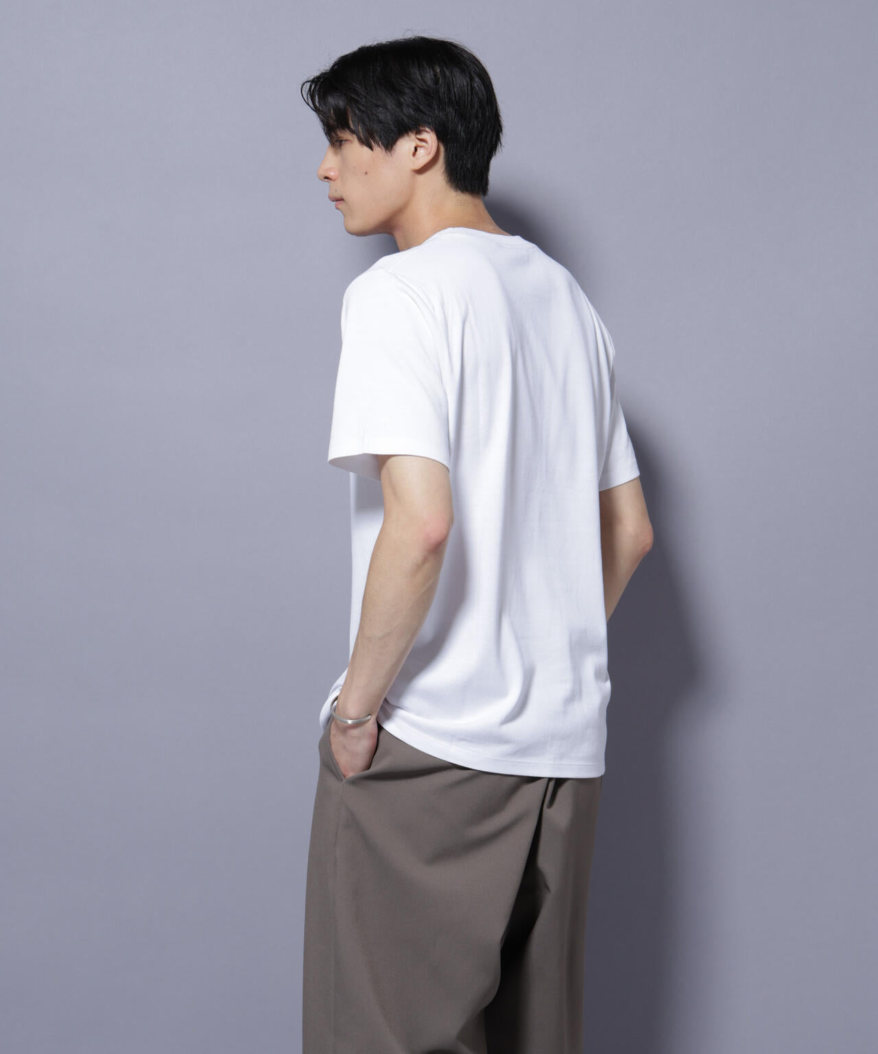 Anti Soaked(R) 汗染み防止 クルーネック レギュラーシルエットTシャツ 6685124202
