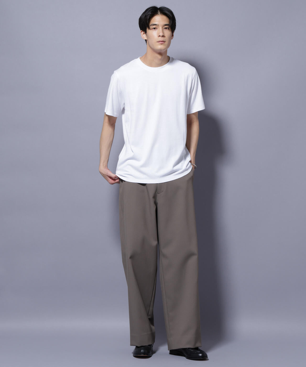 Anti Soaked(R) 汗染み防止 クルーネック レギュラーシルエットTシャツ 6685124202