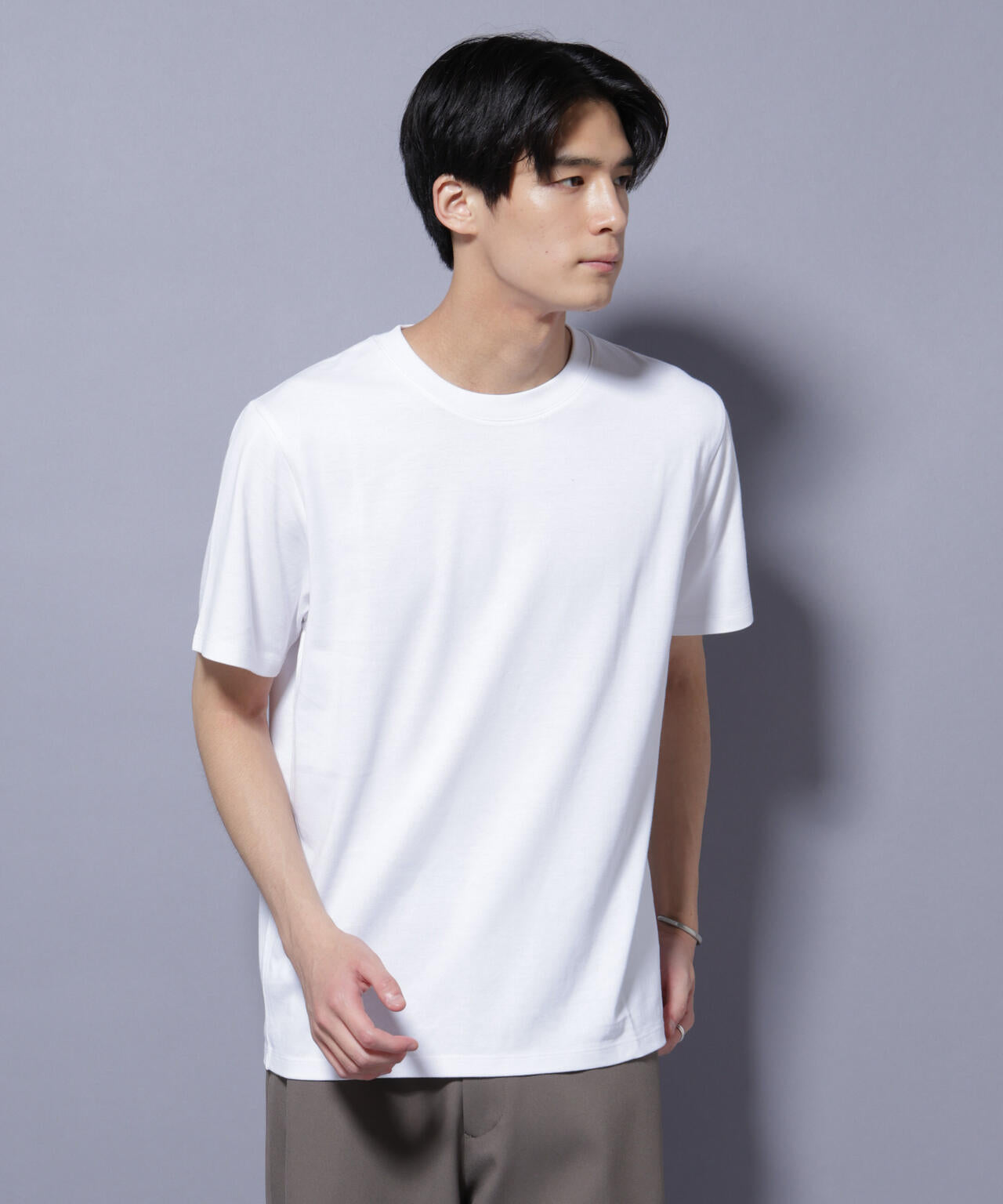 Anti Soaked(R) 汗染み防止 クルーネック レギュラーシルエットTシャツ 6685124202