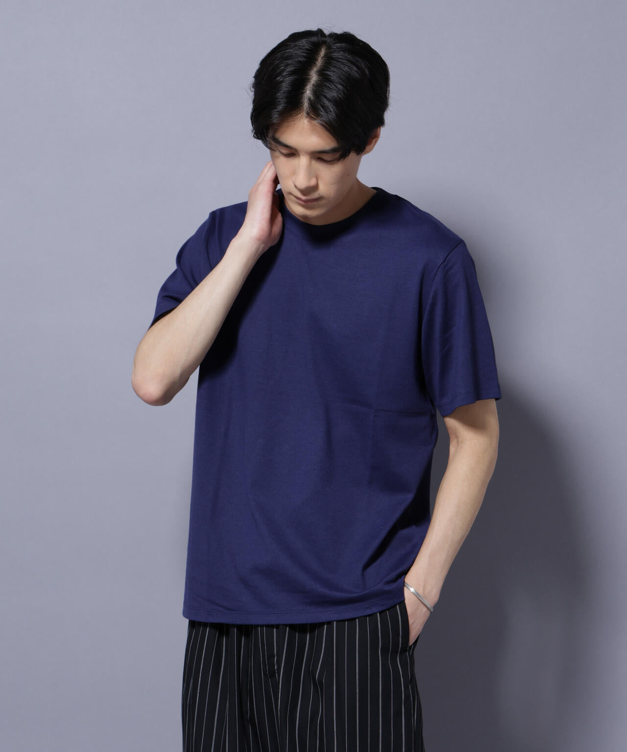 Anti Soaked(R) 汗染み防止 クルーネック レギュラーシルエットTシャツ 6685124202