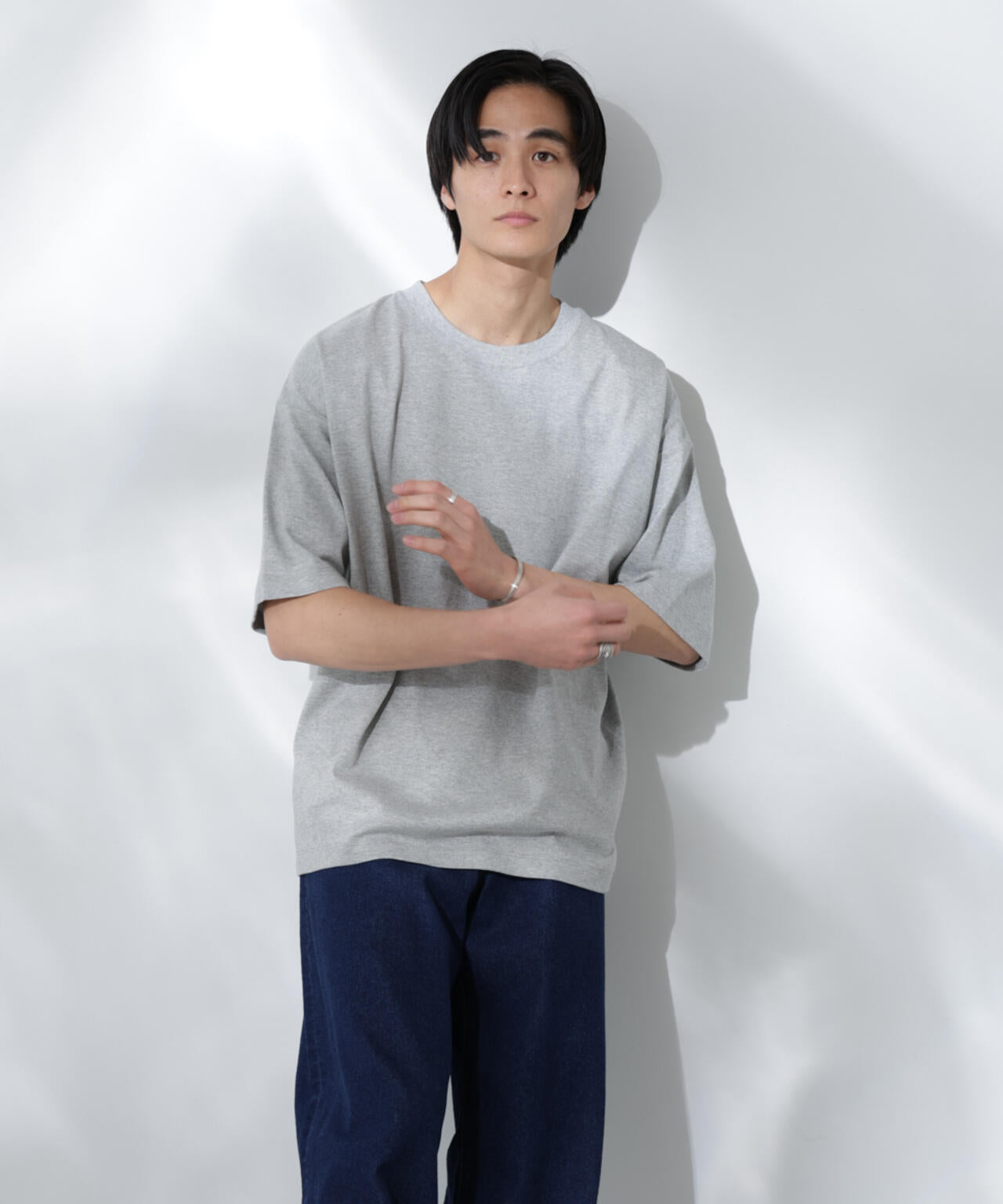 Anti Soaked(R)  汗染み防止 クルーネック ビッグシルエットTシャツ 6685124203