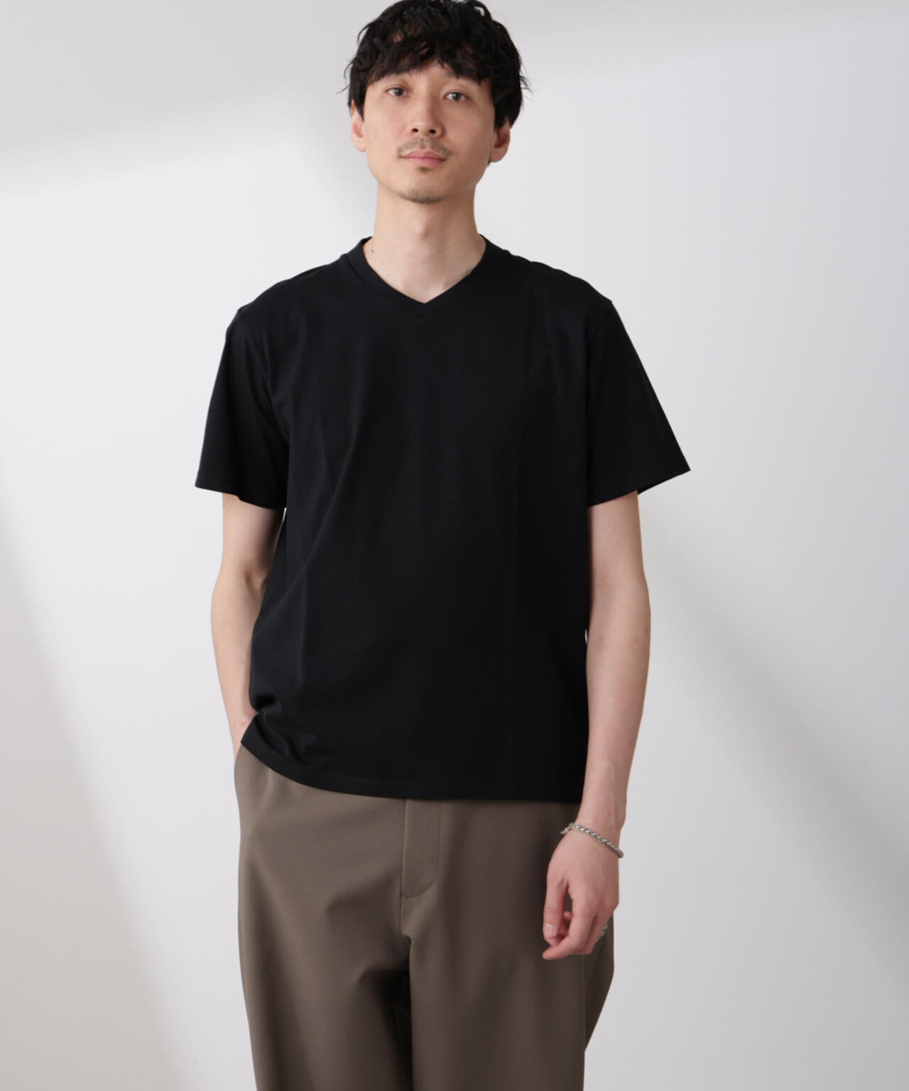 WEB限定/ジャケT(R) Vネック 半袖 6685124229