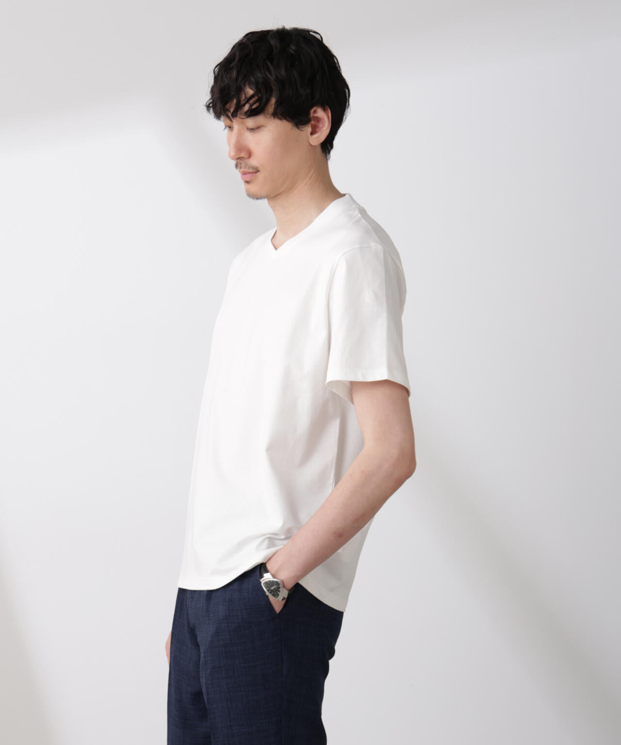 WEB限定/ジャケT(R) Vネック 半袖 6685124229