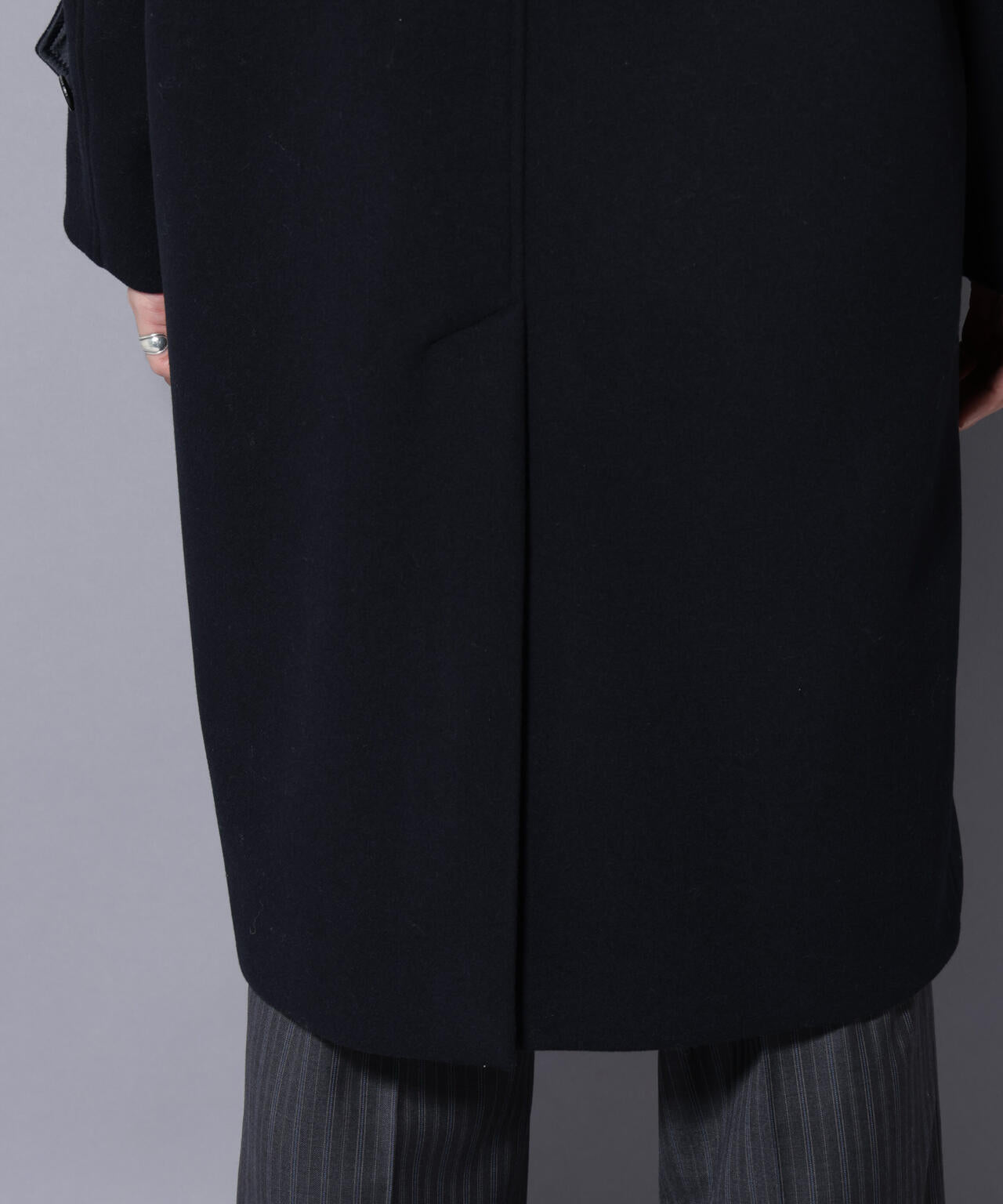 ウールカシミヤメルトンダブルコート 6685211204