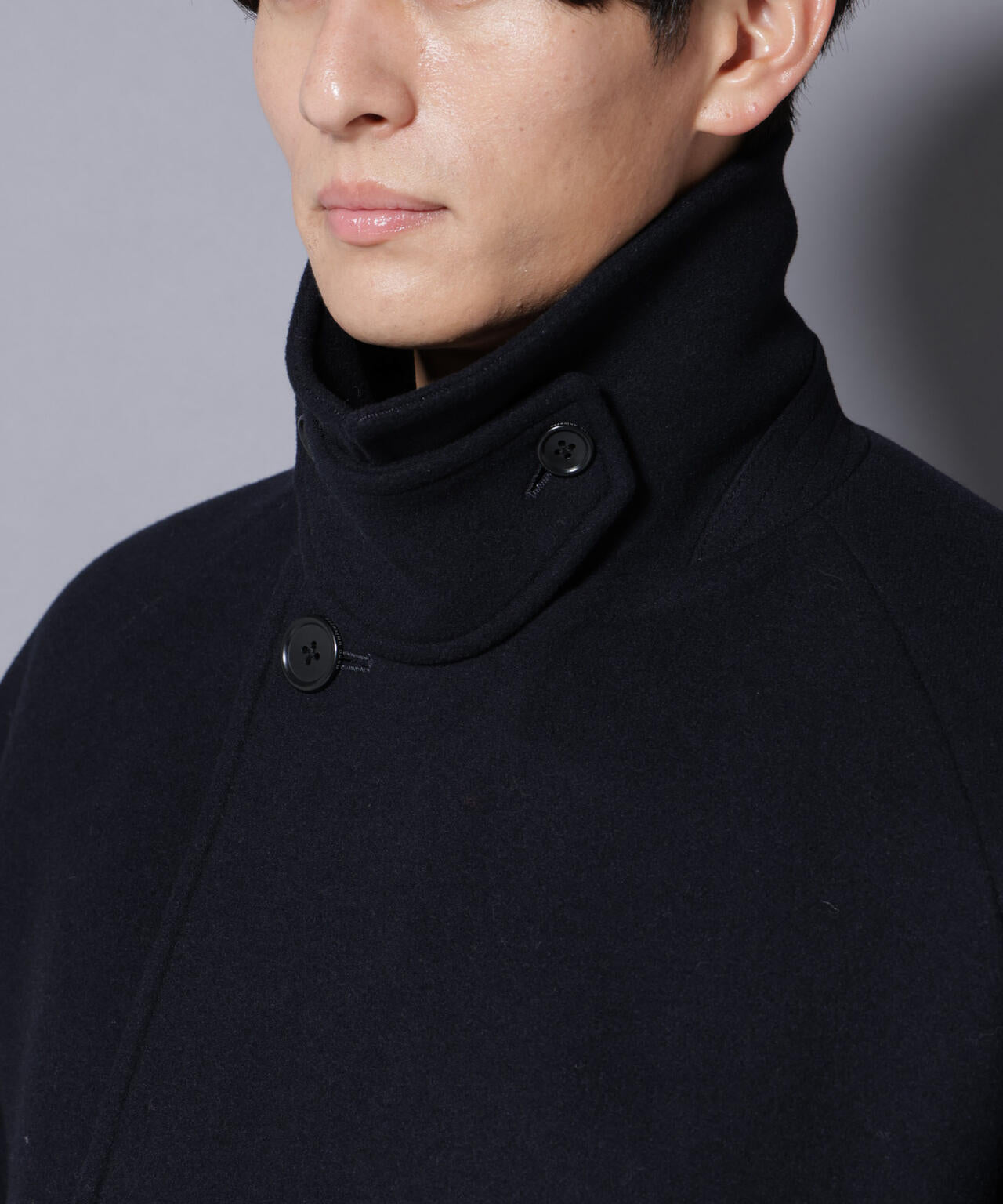 ウールカシミヤメルトンダブルコート 6685211204