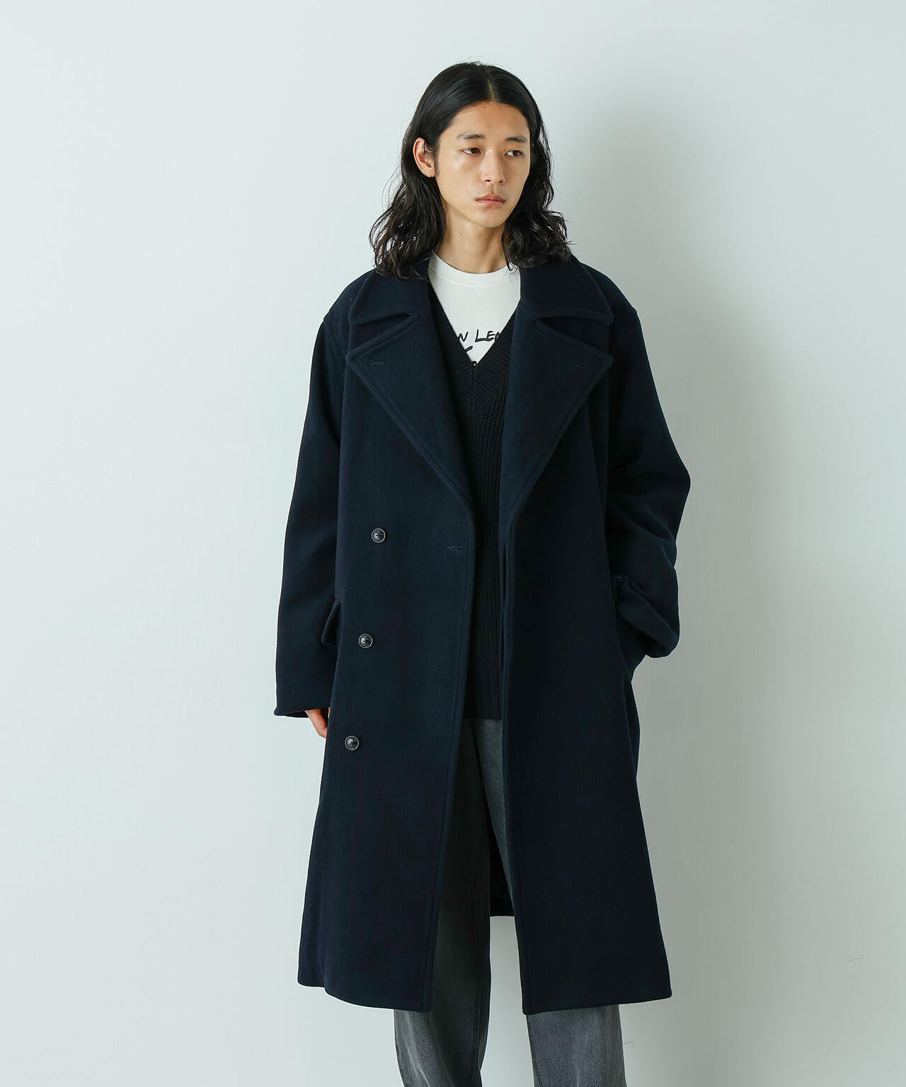 「HOTEL PALACE」ウールカシミヤ ロングコート 6685211210