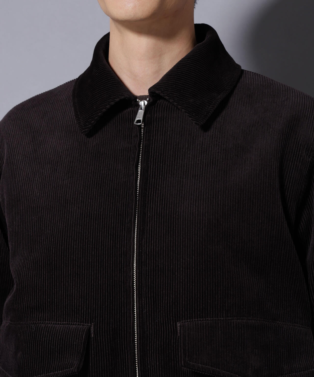 アタッチドカラー コットンコーデュロイブルゾン 6685212222