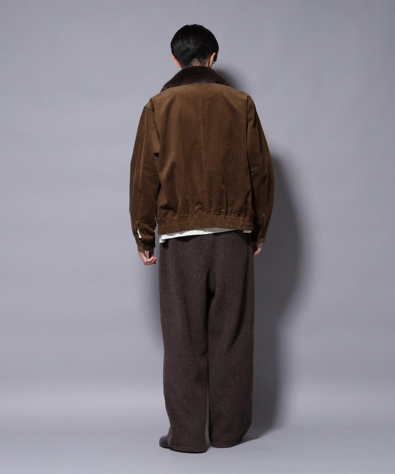アタッチドカラー コットンコーデュロイブルゾン 6685212222