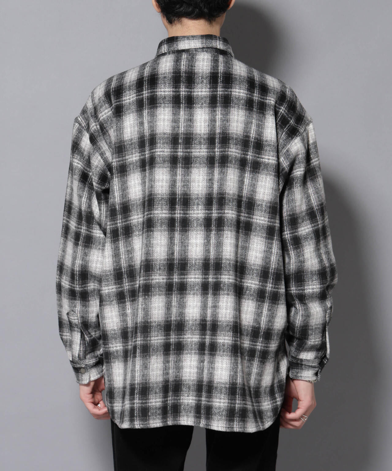 シャギーオンブレーチェックジャケット 6685212226