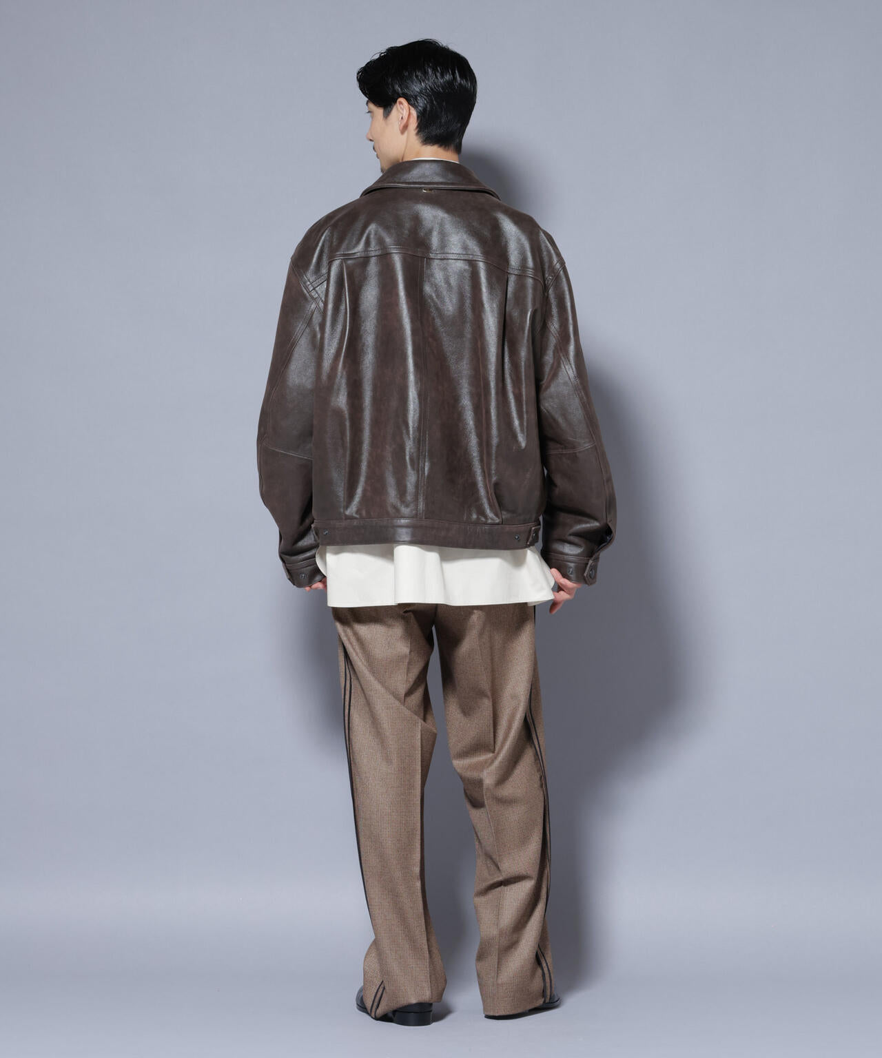 ｢ASSEMBLANC｣ ディストレスシープバルーンボンバージャケット 6685213204