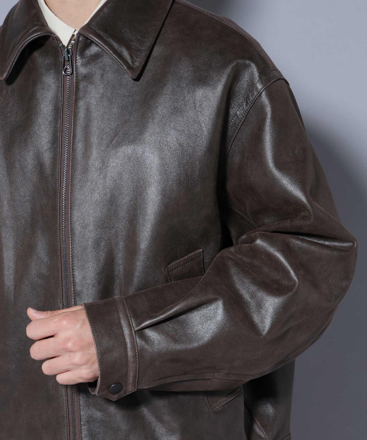 ｢ASSEMBLANC｣ ディストレスシープバルーンボンバージャケット 6685213204