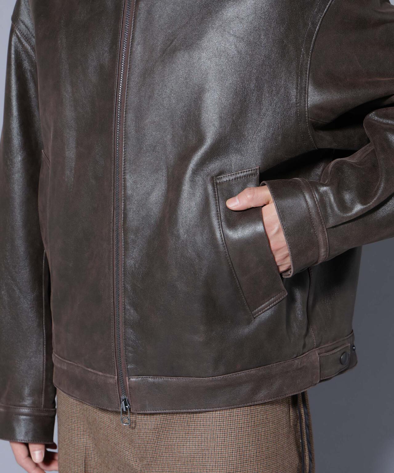 ｢ASSEMBLANC｣ ディストレスシープバルーンボンバージャケット 6685213204