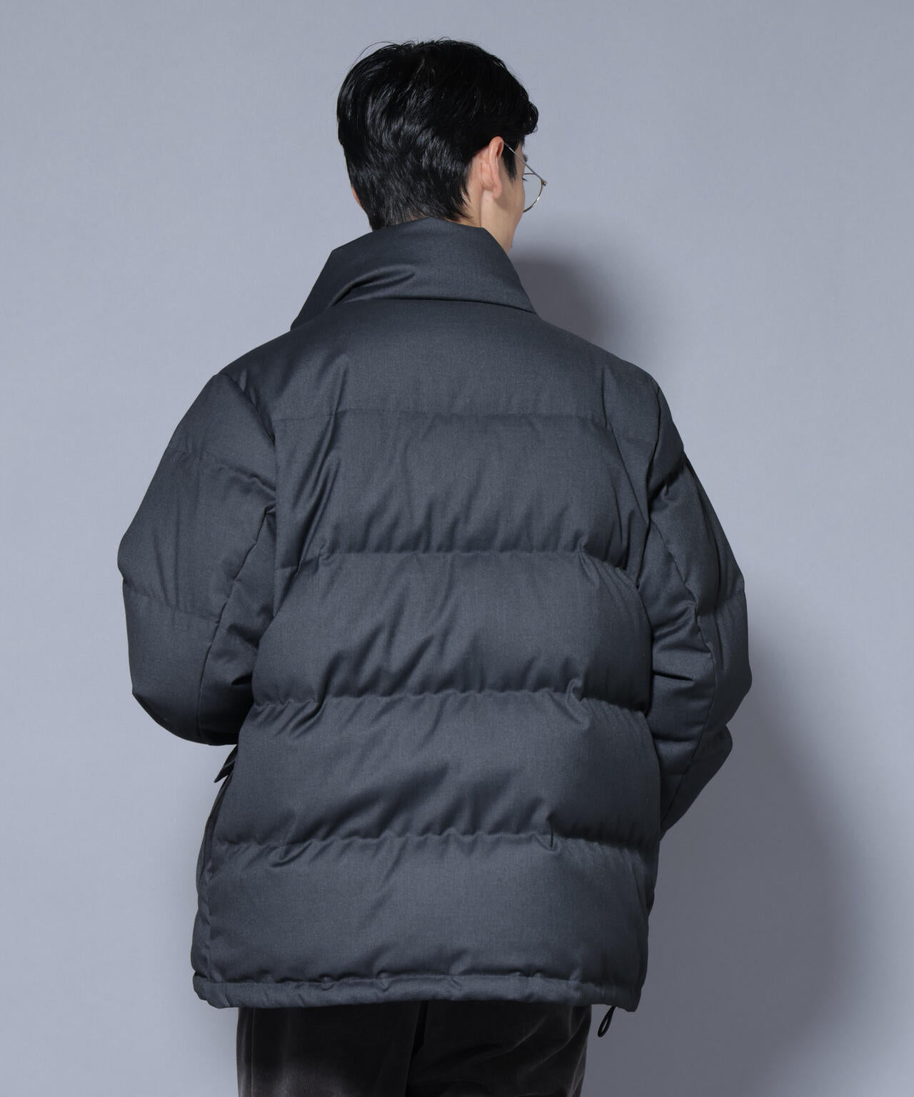 DELEGANTE エアリーサキソニー／グレンチェックTAIONダウンジャケット 6685214206