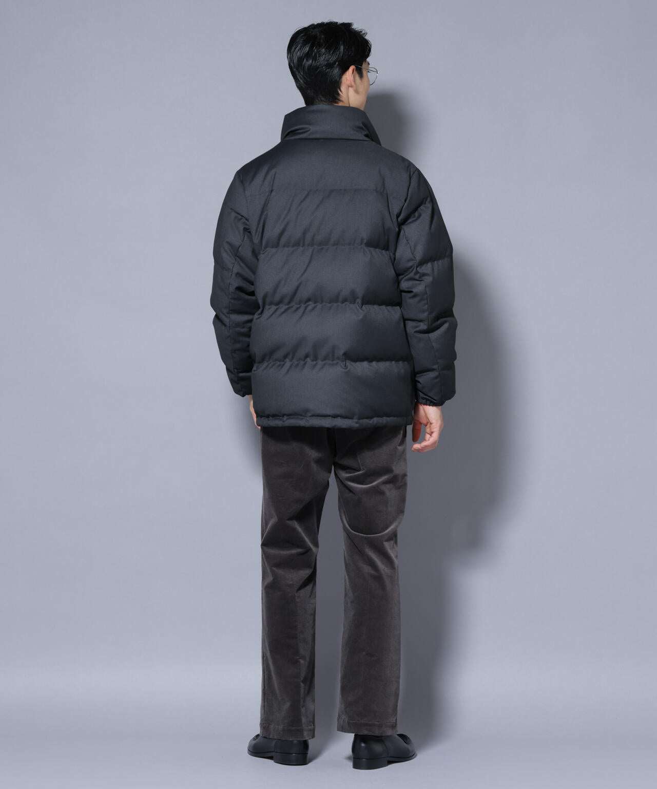 DELEGANTE エアリーサキソニー／グレンチェックTAIONダウンジャケット 6685214206