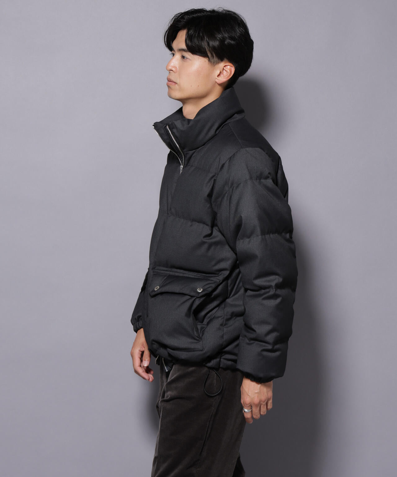 DELEGANTE エアリーサキソニー／グレンチェックTAIONダウンジャケット 6685214206