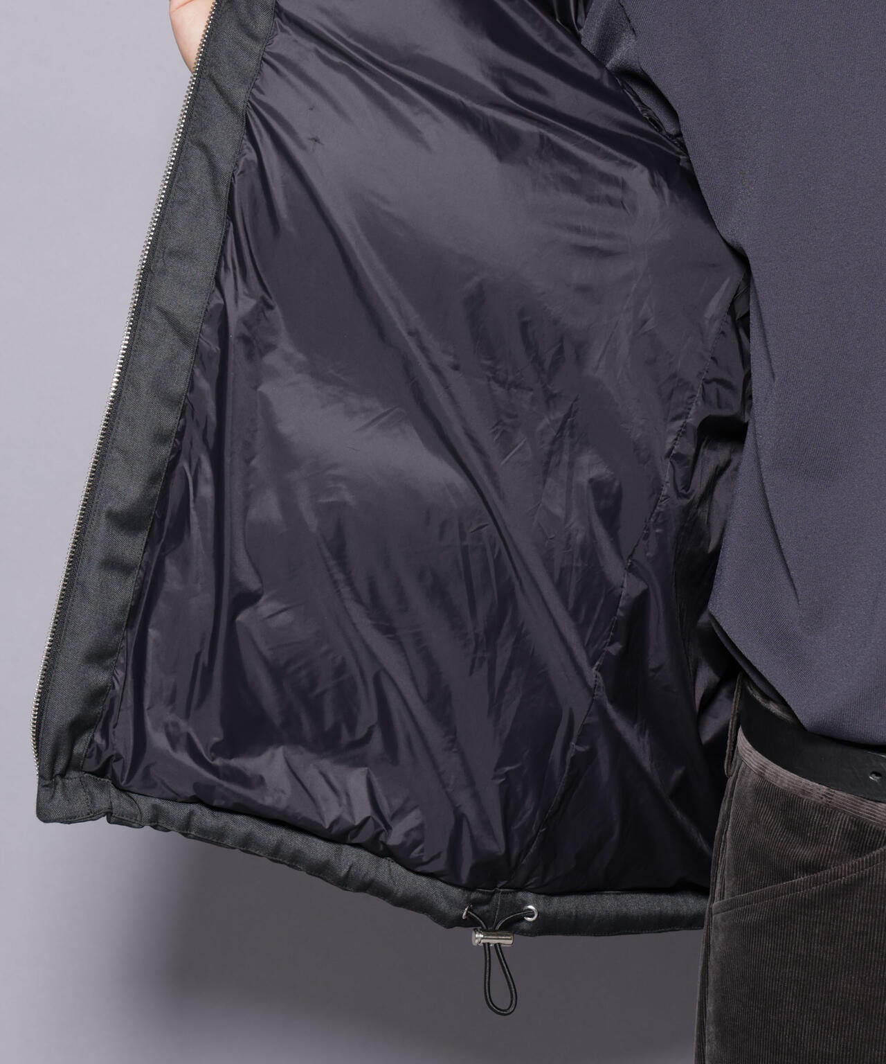 DELEGANTE エアリーサキソニー／グレンチェックTAIONダウンジャケット 6685214206