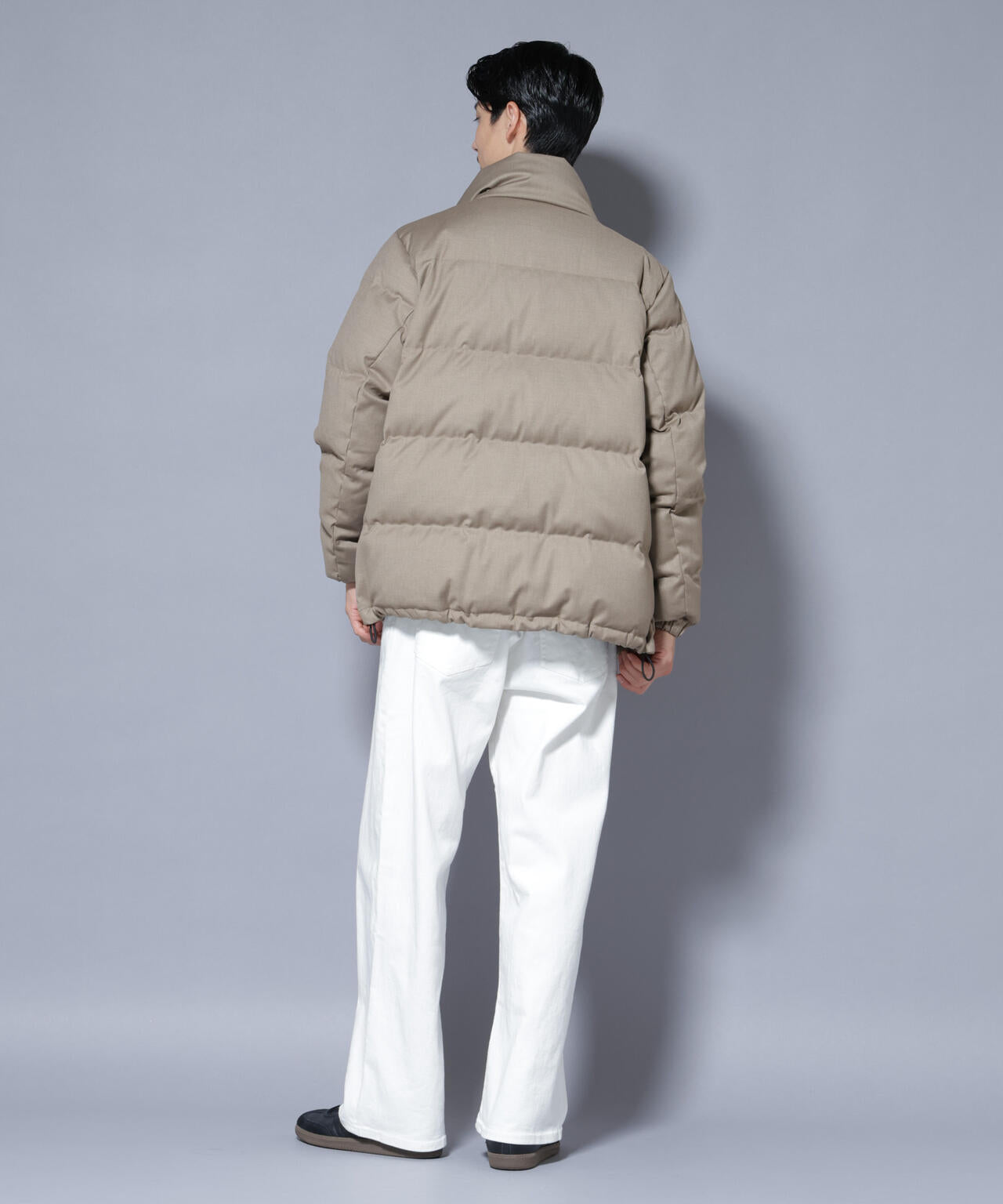 DELEGANTE エアリーサキソニー／グレンチェックTAIONダウンジャケット 6685214206