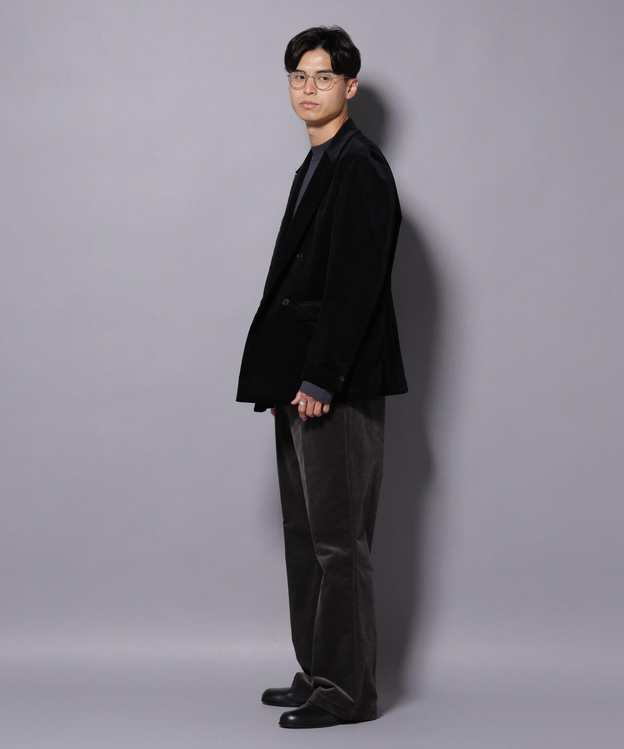 AIRコーデュロイ ダブルブレストジャケット/STRETCH（セットアップ可） 6685216205