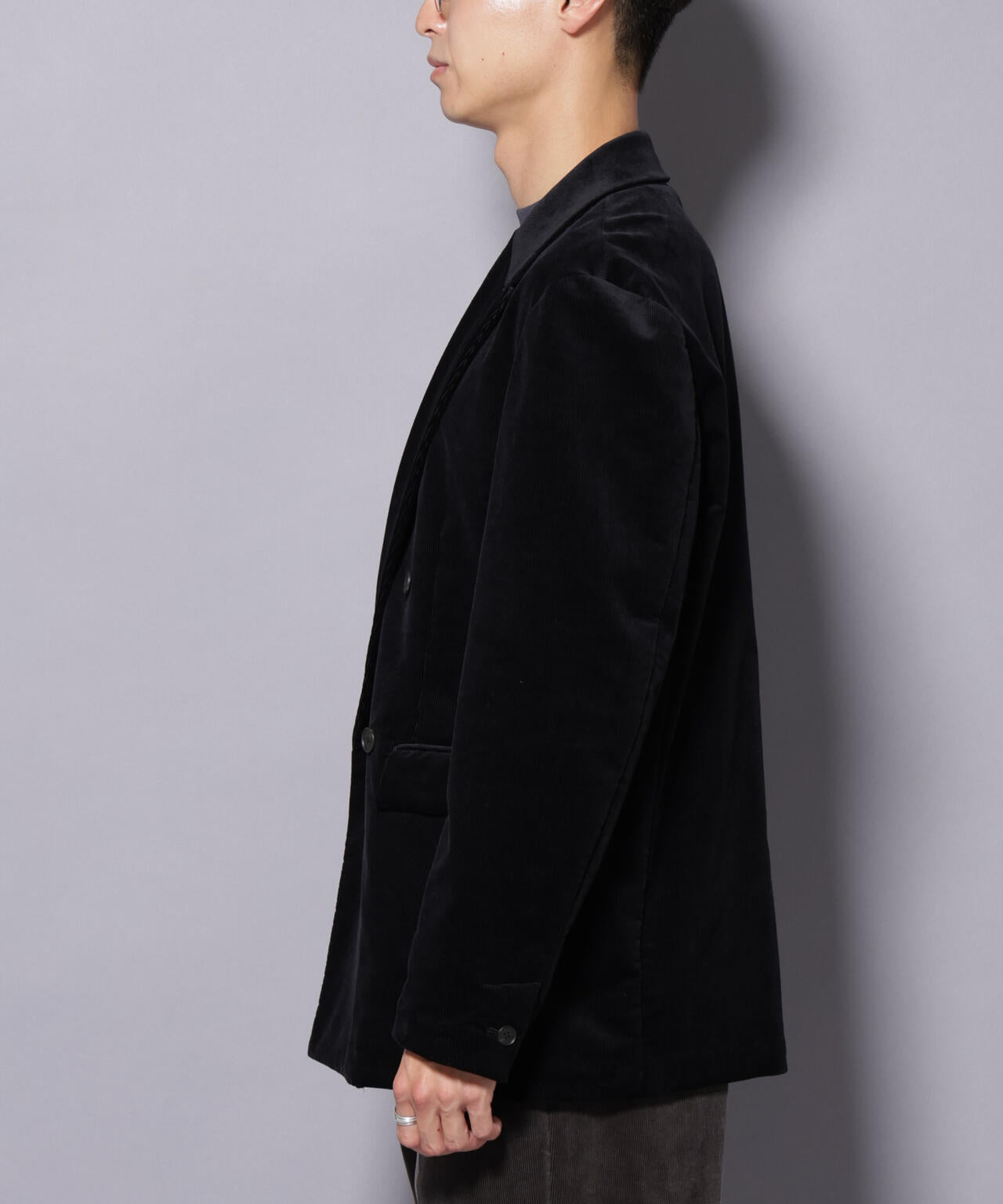 AIRコーデュロイ ダブルブレストジャケット/STRETCH（セットアップ可） 6685216205
