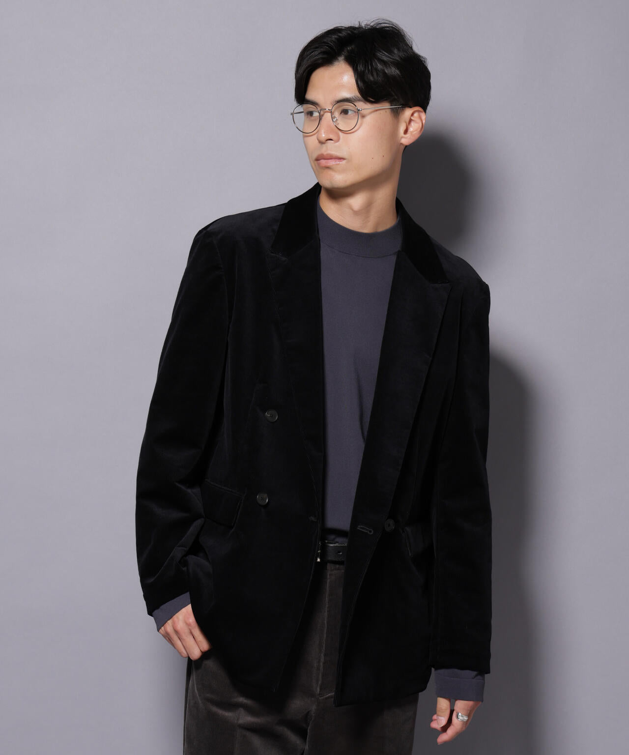 AIRコーデュロイ ダブルブレストジャケット/STRETCH（セットアップ可） 6685216205