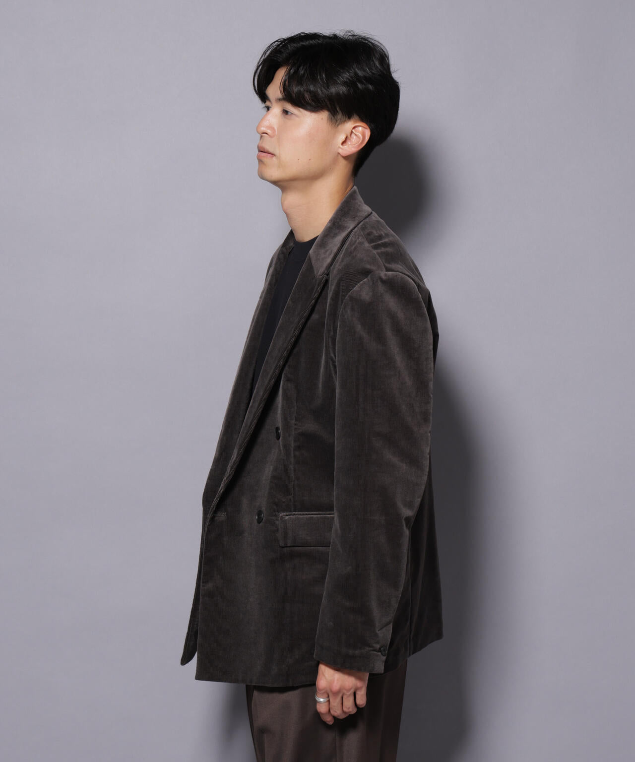 AIRコーデュロイ ダブルブレストジャケット/STRETCH（セットアップ可） 6685216205