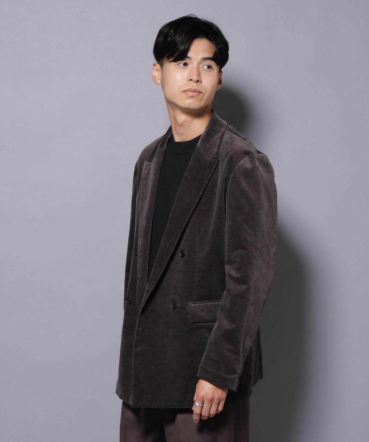 AIRコーデュロイ ダブルブレストジャケット/STRETCH（セットアップ可） 6685216205