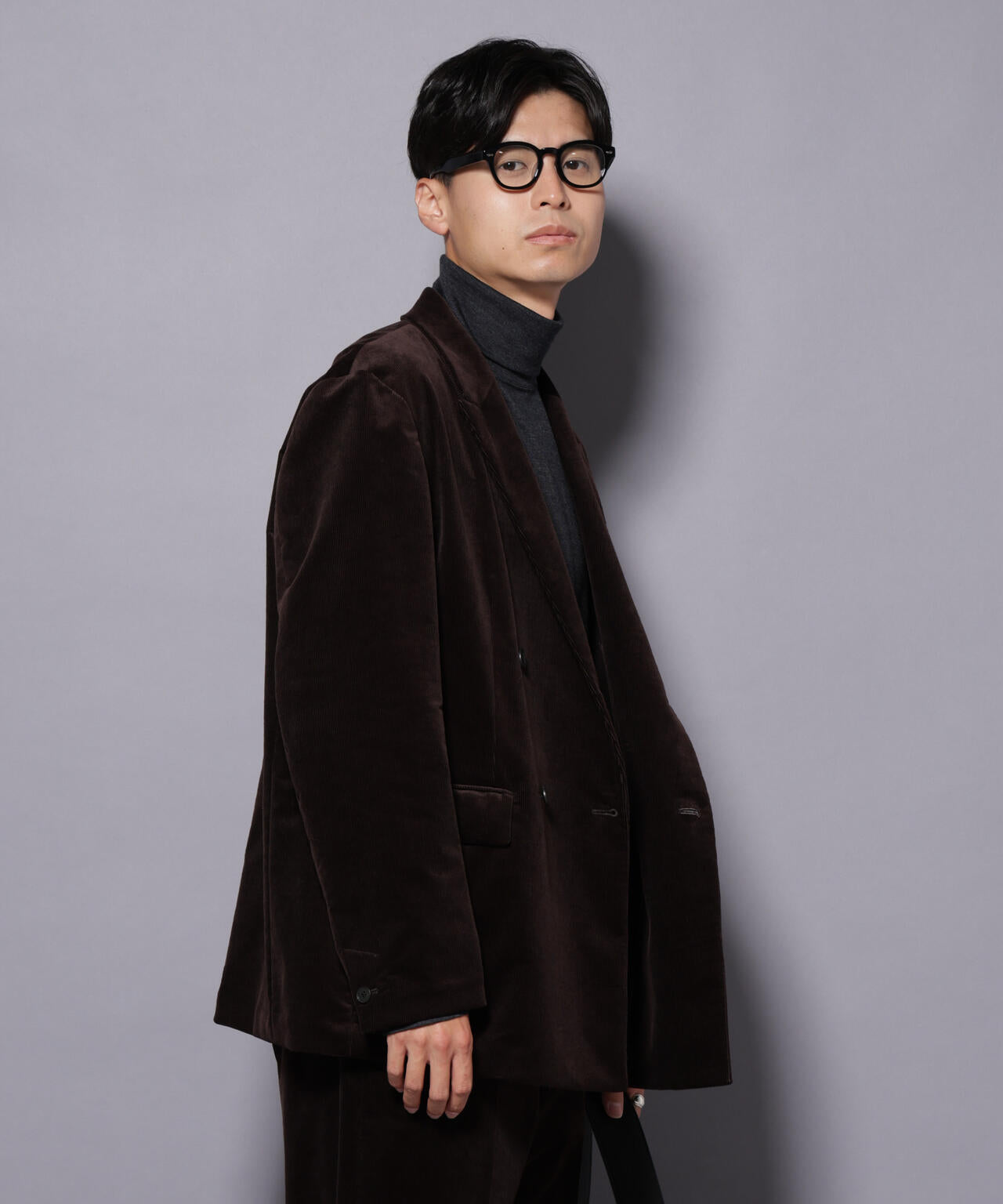 AIRコーデュロイ ダブルブレストジャケット/STRETCH（セットアップ可） 6685216205