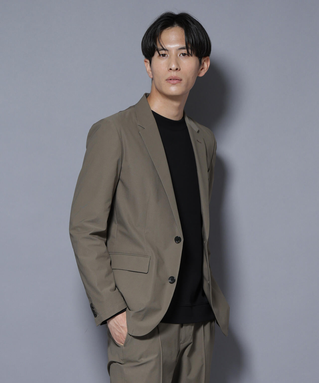 「N JACKET BASIC」TEXBRID(R) ツイルジャケット/ストレッチ・撥水(セットアップ可）