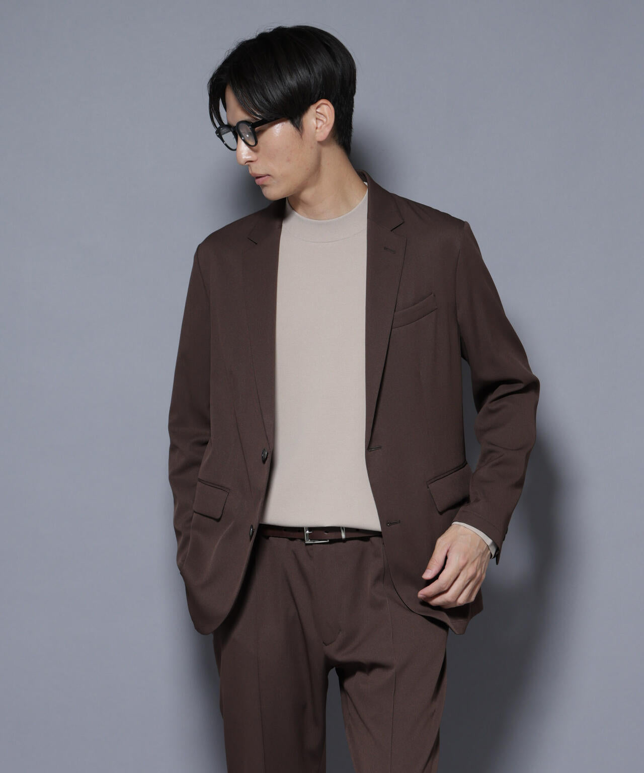 「N JACKET BASIC」シャドーストライプジャケット(セットアップ可)
