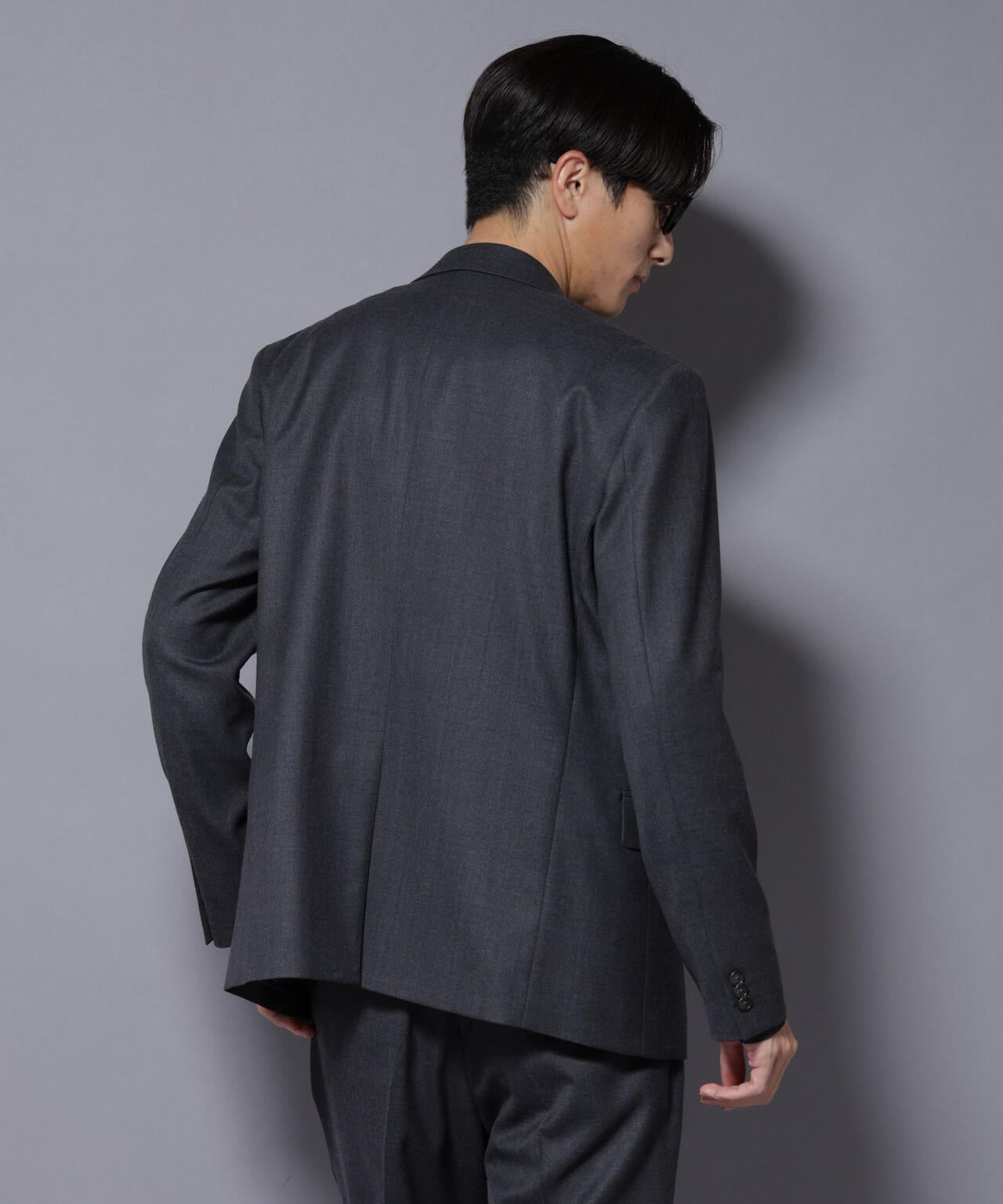 「N JACKET PREMIUM」RENU(R) ウール混洗えるサキソニージャケット（セットアップ可） 6685217205