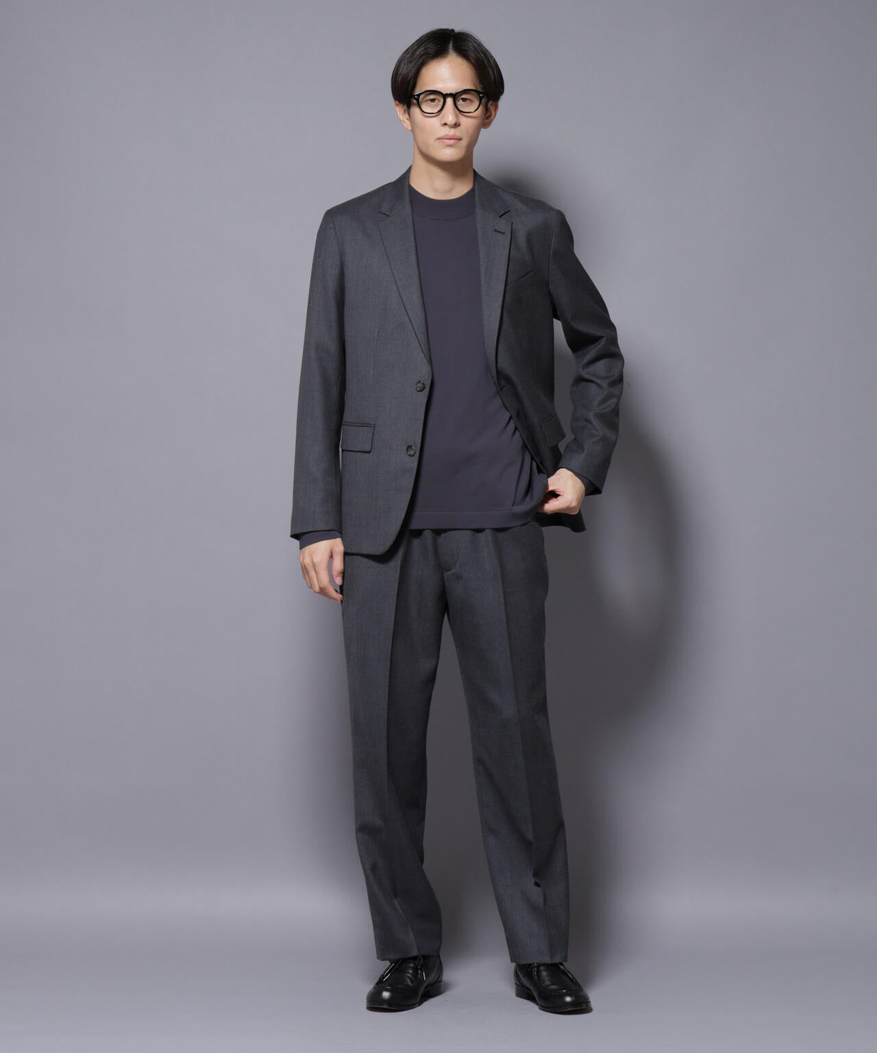 「N JACKET PREMIUM」RENU(R) ウール混洗えるサキソニージャケット（セットアップ可） 6685217205