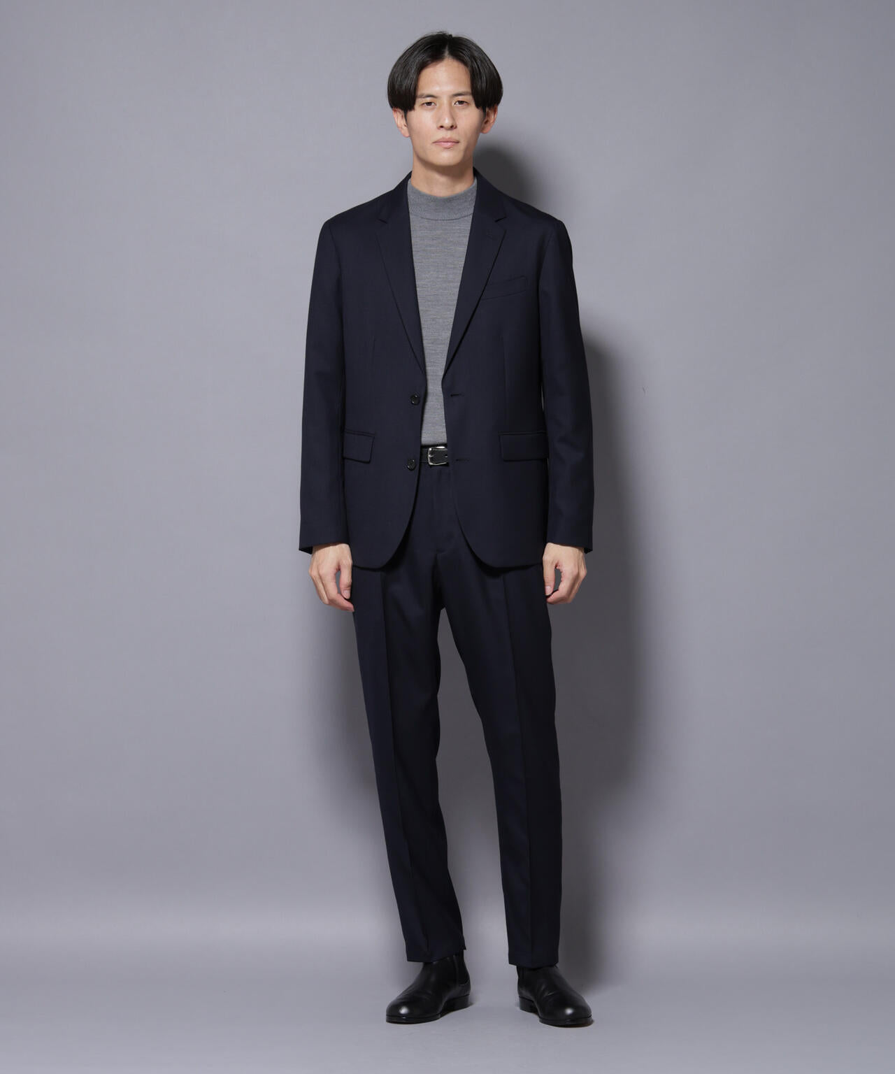 「N JACKET PREMIUM」RENU(R) ウール混洗えるサキソニージャケット（セットアップ可） 6685217205