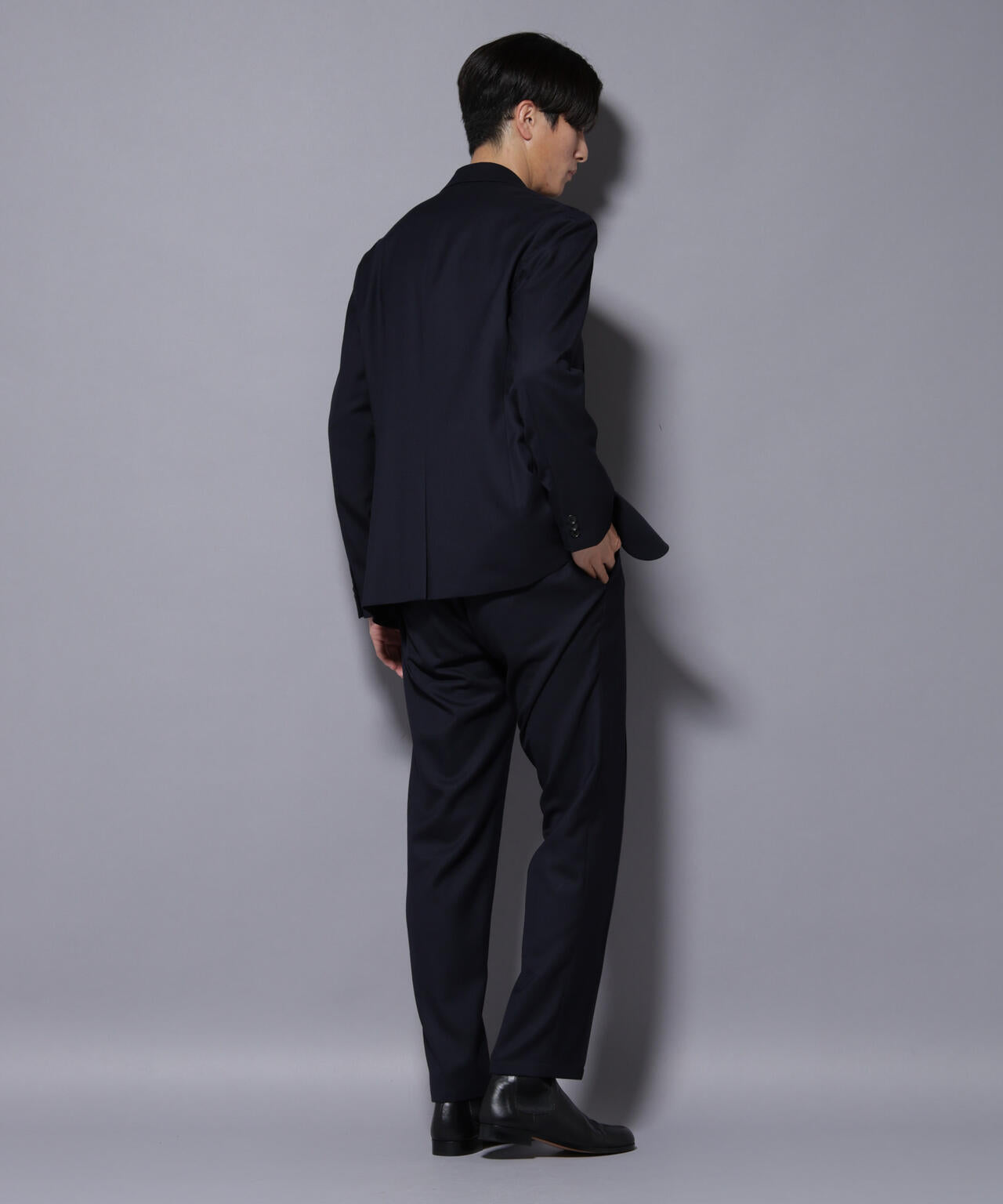 「N JACKET PREMIUM」RENU(R) ウール混洗えるサキソニージャケット（セットアップ可） 6685217205