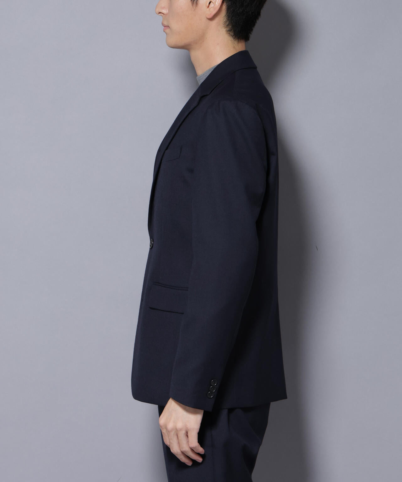 「N JACKET PREMIUM」RENU(R) ウール混洗えるサキソニージャケット（セットアップ可） 6685217205