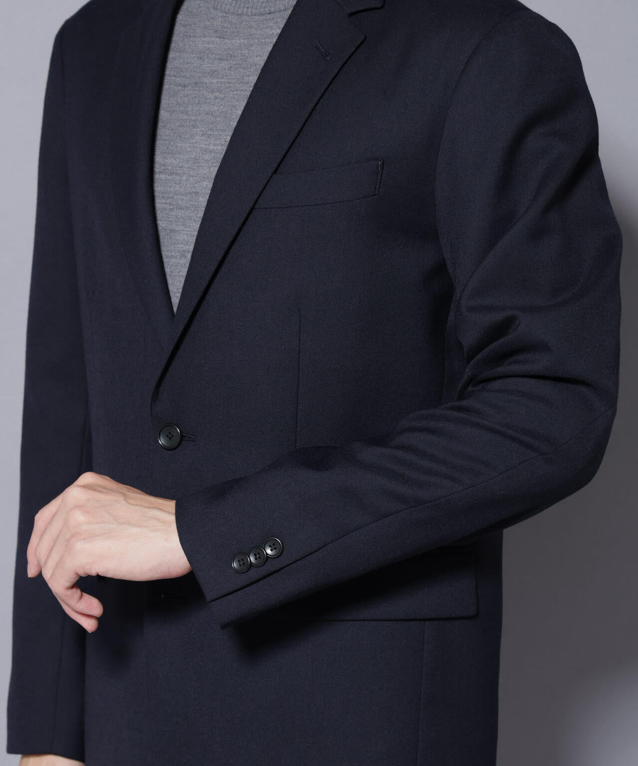 「N JACKET PREMIUM」RENU(R) ウール混洗えるサキソニージャケット（セットアップ可） 6685217205