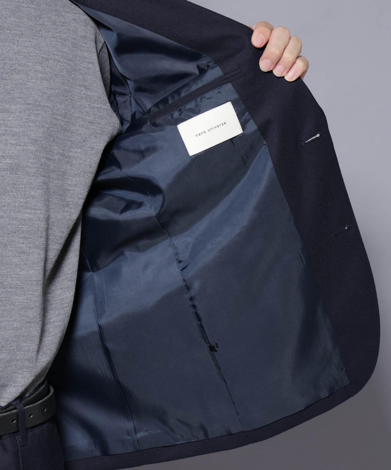 「N JACKET PREMIUM」RENU(R) ウール混洗えるサキソニージャケット（セットアップ可） 6685217205