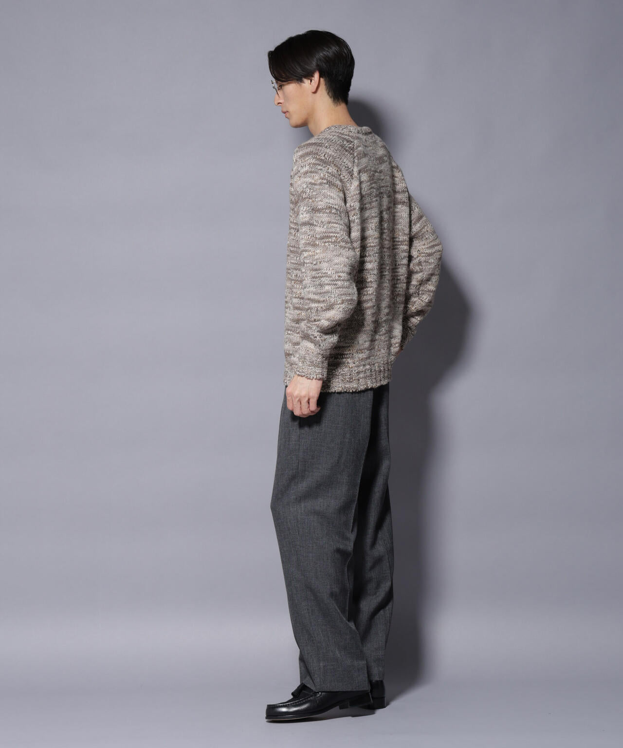 ｢COFIL｣ PAVONE HOLIDAY メランジクルーネックニット 6685222237
