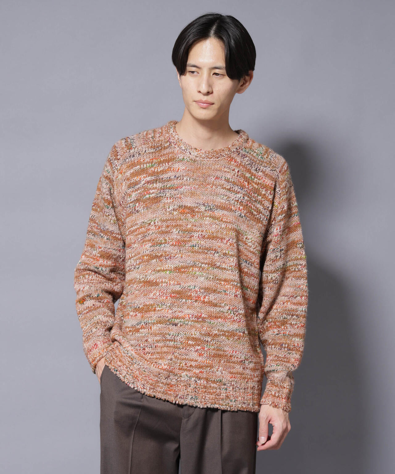 ｢COFIL｣ PAVONE HOLIDAY メランジクルーネックニット 6685222237