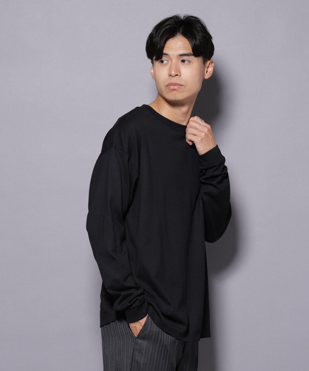 Anti Soaked(R)  汗染み防止 クルーネック ビッグシルエット Tシャツ 6685223208