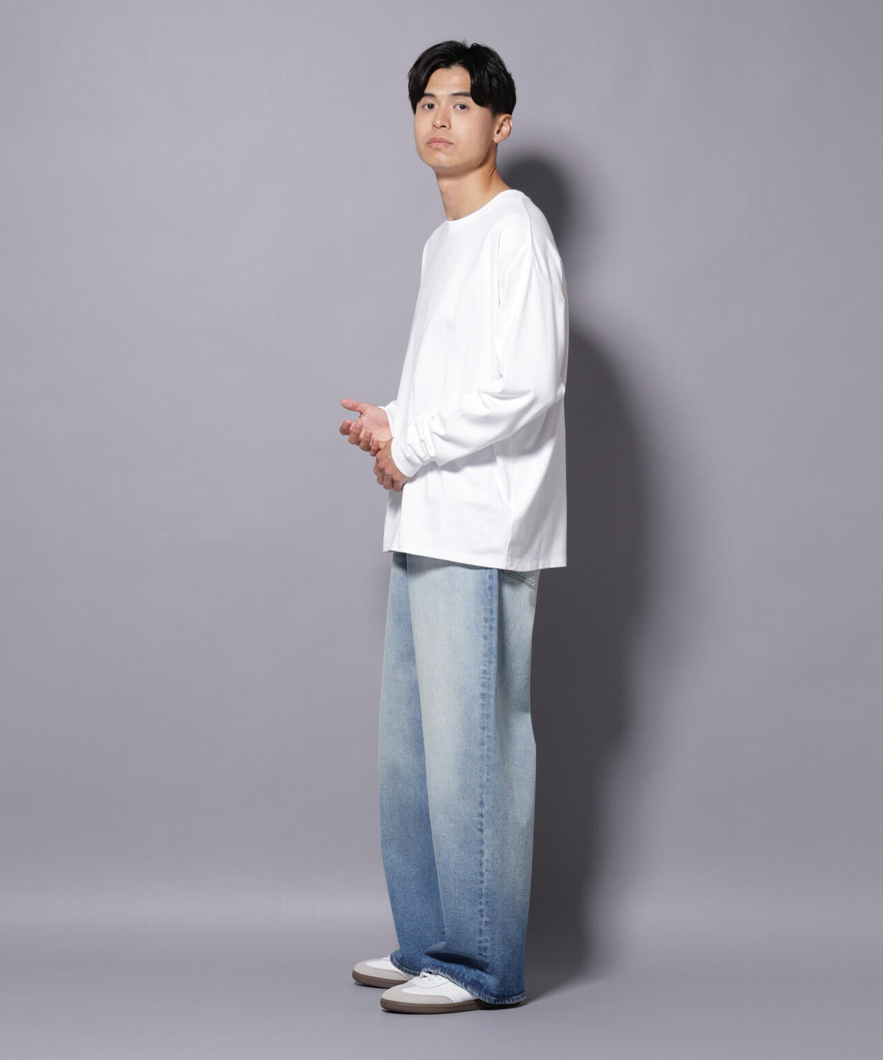 Anti Soaked(R)  汗染み防止 クルーネック ビッグシルエット Tシャツ 6685223208