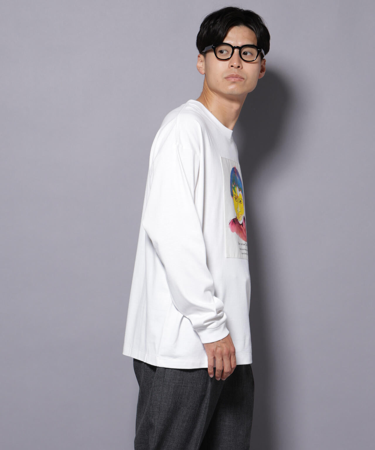 Anti Soaked(R)×SUNCHAIポートレート汗染み防止 Ｔシャツ長袖 6685223210