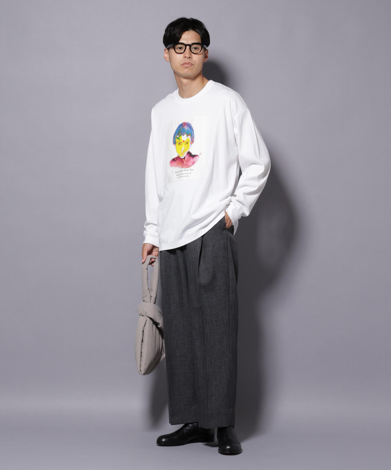 Anti Soaked(R)×SUNCHAIポートレート汗染み防止 Ｔシャツ長袖 6685223210