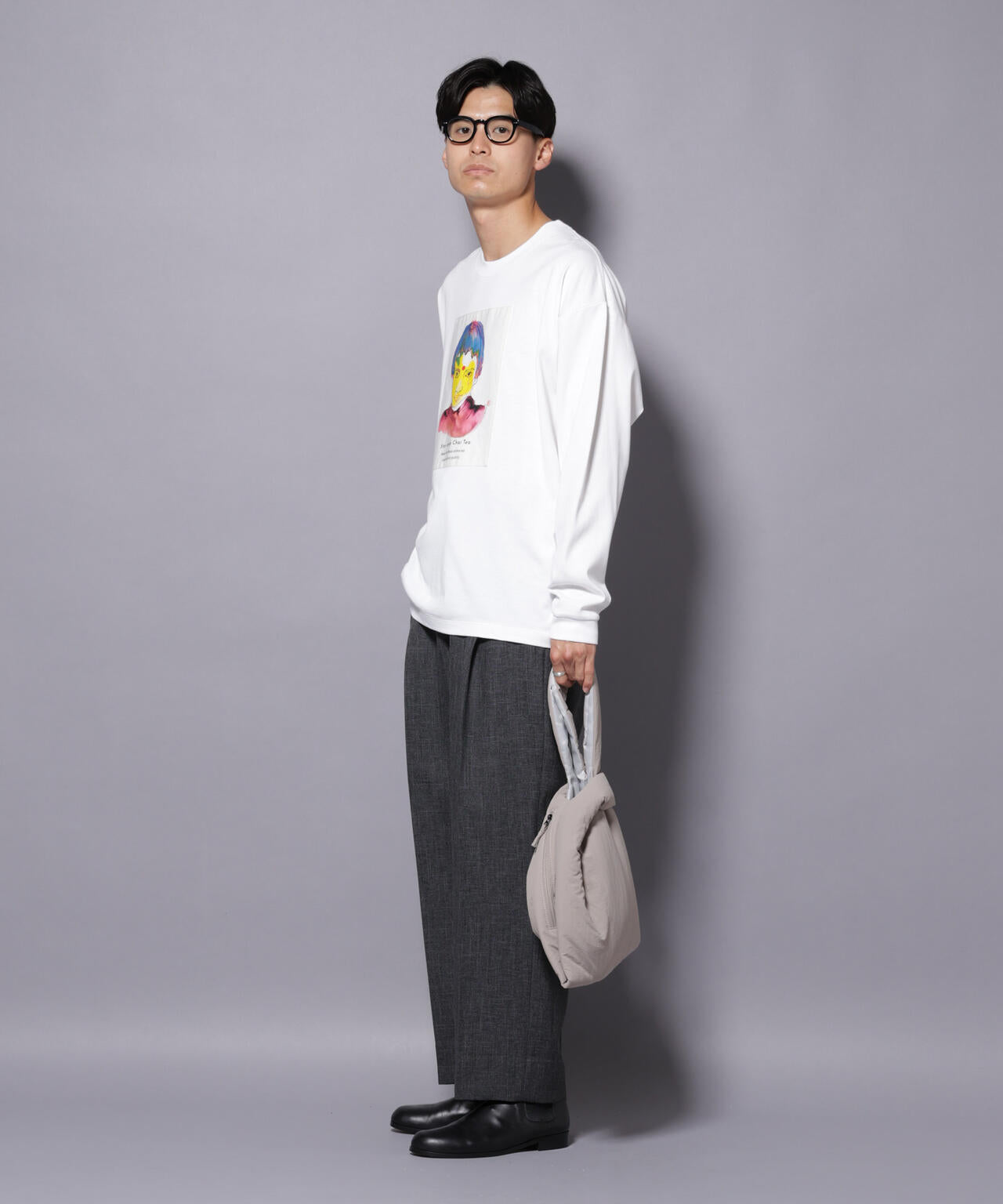 Anti Soaked(R)×SUNCHAIポートレート汗染み防止 Ｔシャツ長袖 6685223210