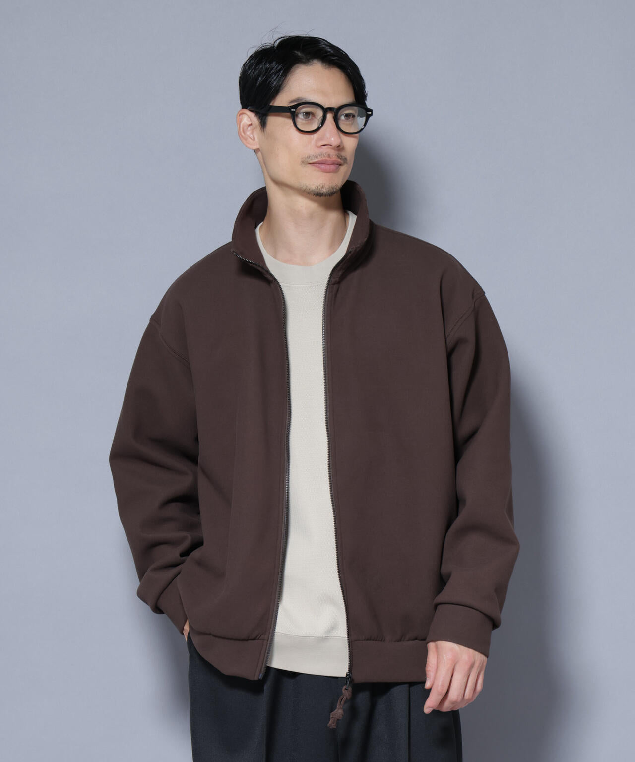 スーパーストレッチブラッシュドポンチブルゾン 6685223246