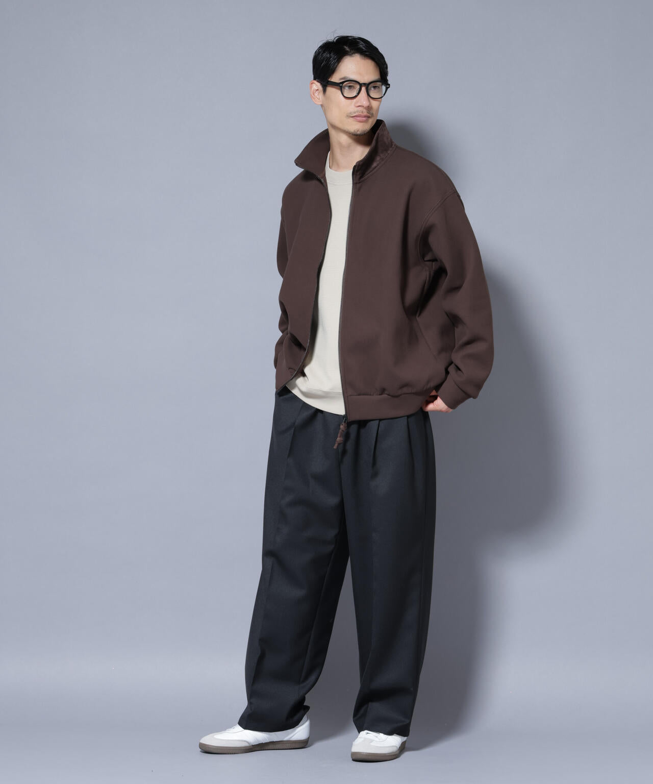 スーパーストレッチブラッシュドポンチブルゾン 6685223246